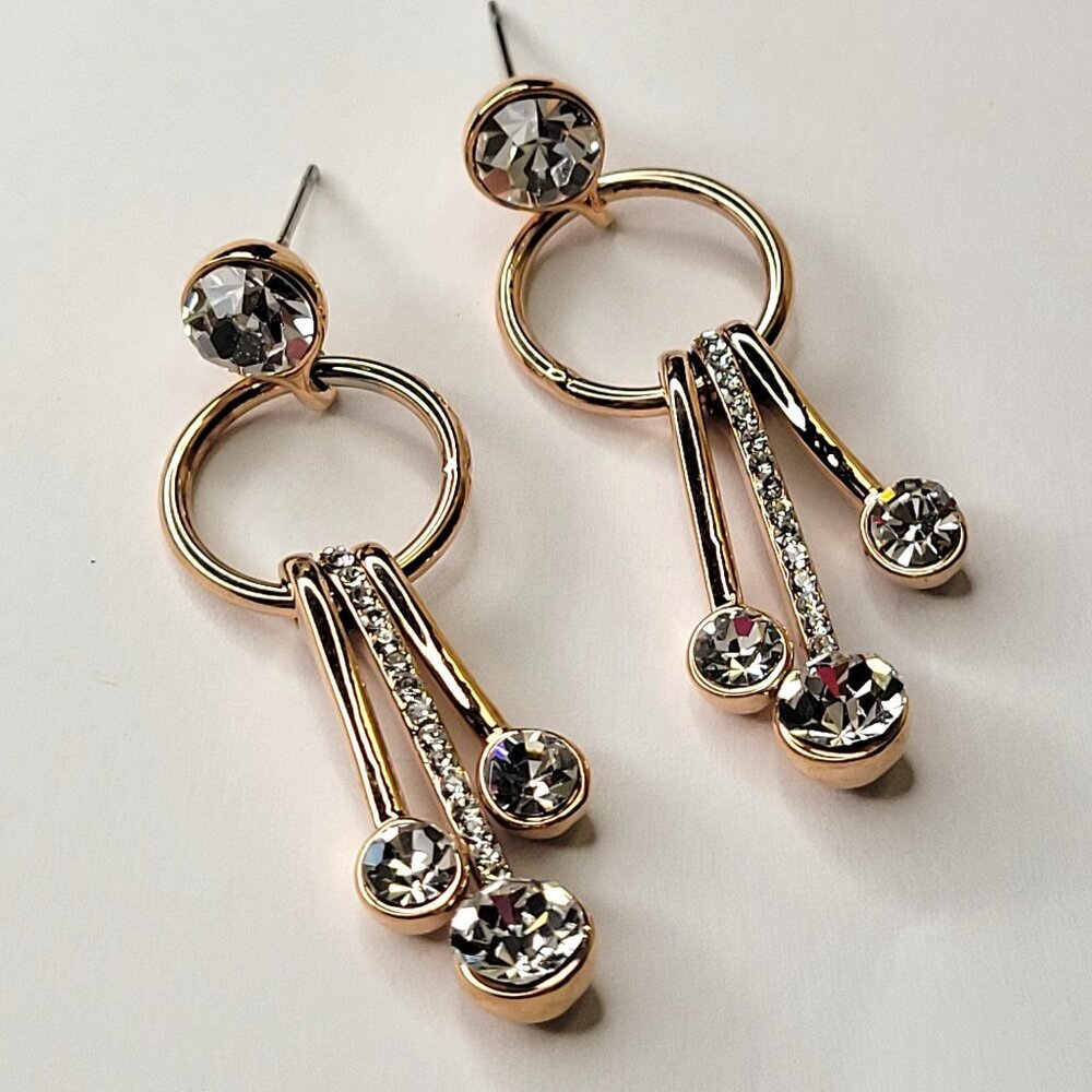 Gold Tone Dangle Earrings